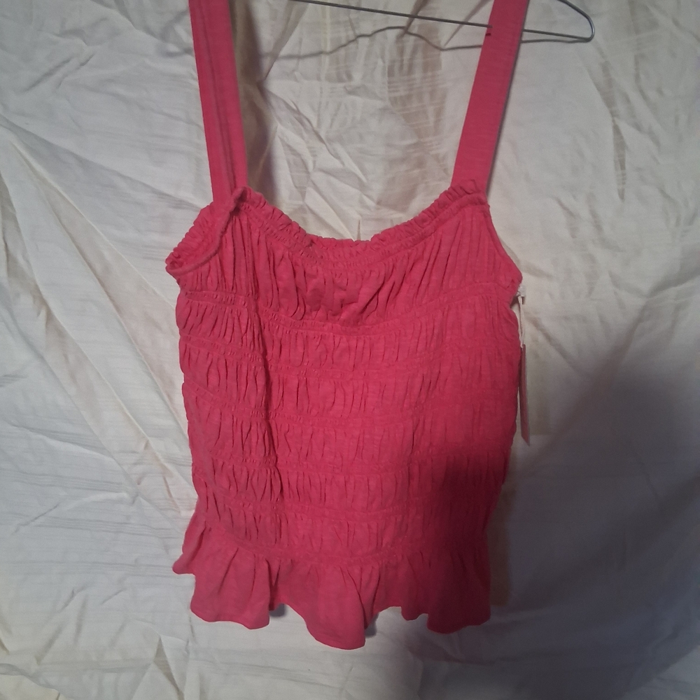 Universal Thread Pink Ruffled Camisole - Picture 1 of 3